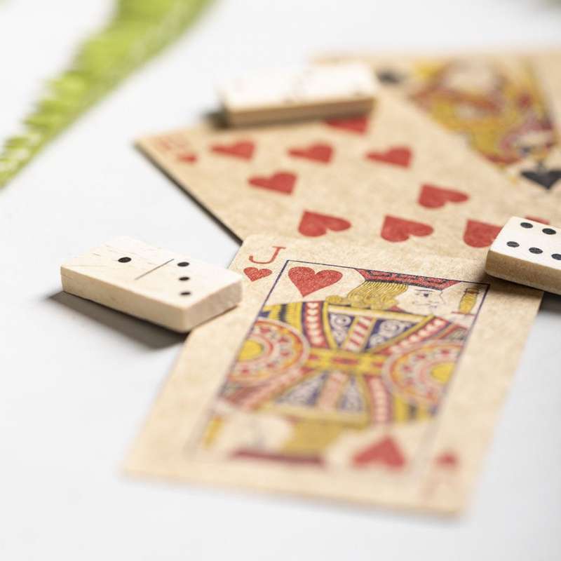 Set de jeu de carte et domino